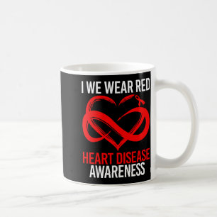 Caneca De Café Eu Uso Vermelho Para Fita Vermelha de Conscientiza
