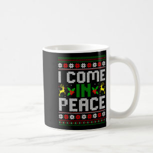 Caneca De Café Eu Venho Em Paz Casal Correspondente Ugly Natal Sw