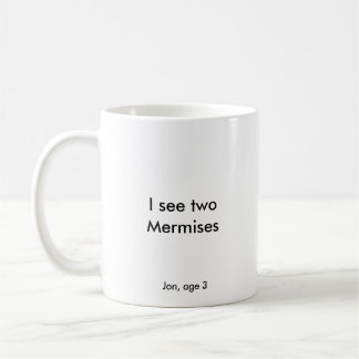 Caneca De Café Eu ver dois mermises