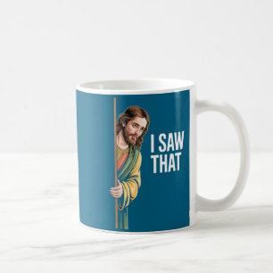 Caneca De Café Eu Vi Aquela Citação Engraçada do Meme de Jesus Na