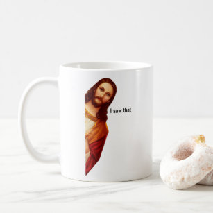 Caneca De Café Eu Vi Que Jesus Mug Duplamente Lado