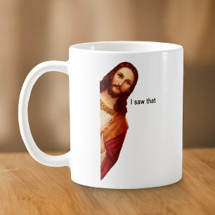 Caneca De Café Eu Vi Que Jesus Mug Duplamente Lado