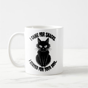 Caneca De Café Eu Vim Cachorros, Fiquei para o seu Gato Negro Alm
