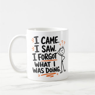 Caneca De Café Eu vim, eu vi, eu esqueci