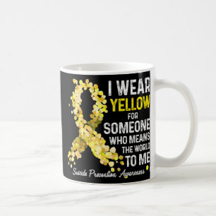 Caneca De Café Eu Visto Amarelo Para Alguém Que Perca A Prevenção