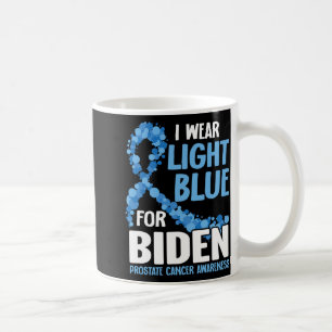 Caneca De Café Eu Visto Azul Claro Para A Biden Prostate Cancer A
