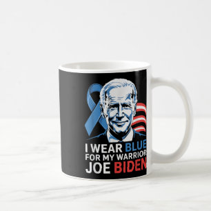 Caneca De Café Eu Visto Azul Claro Para A Biden Prostate Cancer A