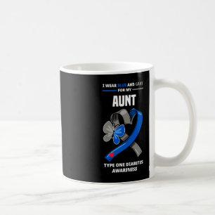 Caneca De Café Eu Visto Azul e Cinzas Para Minha Tia Tipo Um Diab