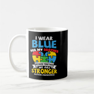 Caneca De Café Eu Visto Azul Para A Consciência Autismo A Matar A