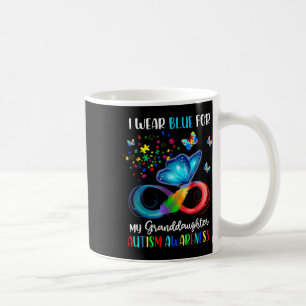 Caneca De Café Eu Visto Azul Para A Minha Avó Autismo Avó Bu