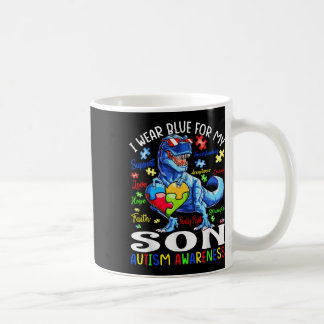 Caneca De Café Eu Visto Azul Para Meu Filho Autismo Sensibilizaçã