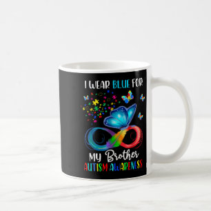 Caneca De Café Eu Visto Azul Para Meu Irmão Autismo Quebra-cabeça