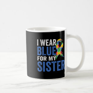 Caneca De Café Eu Visto Azul Para Minha Consciência Do Autismo Ir