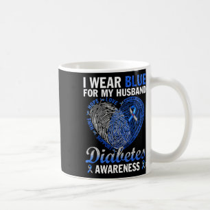 Caneca De Café Eu Visto Azul Para Minha Família De Consciência Da