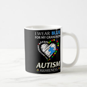 Caneca De Café Eu Visto Azul Para Minha Família De Consciência Do