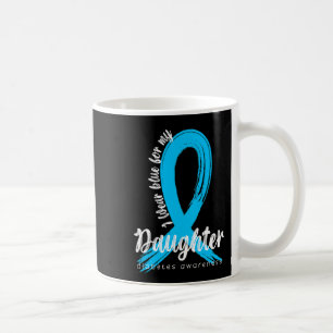 Caneca De Café Eu Visto Azul Para Minha Filha Diabetes Sensibiliz