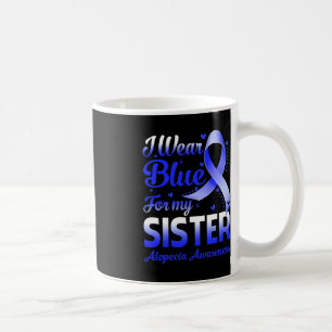 Caneca De Café Eu Visto Azul Para Minha Irmã Alopecia Consciência