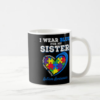 Caneca De Café Eu Visto Azul Para Minha Irmã Conscientista Autism