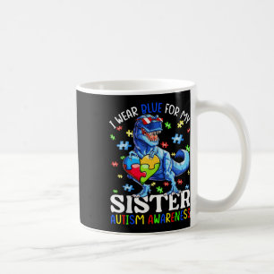 Caneca De Café Eu Visto Azul Para Minha Irmã Conscientista Autism