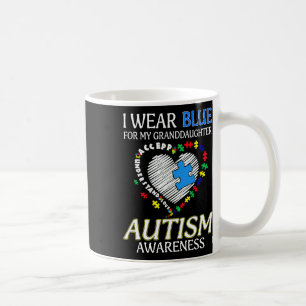 Caneca De Café Eu Visto Azul Para Minha Neta Autismo Consciência