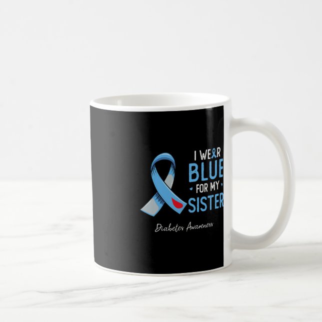 Caneca De Café Eu visto azul para o mês de conscientização da min (Direita)