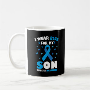 Caneca De Café Eu Visto Azul Para O Meu Filho Sensibilização Para