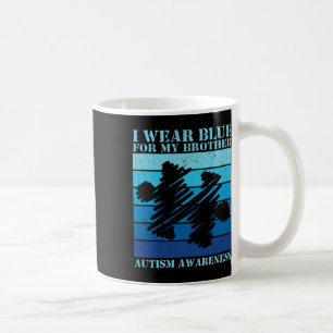 Caneca De Café Eu Visto Azul Para O Meu Irmão Crianças Autistas A