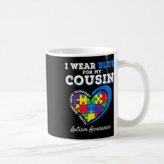 Caneca De Café Eu Visto Azul Para O Meu Primo Autismo Dia da Cons