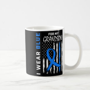 Caneca De Café Eu Visto Azul Para Sinalizador De Consciência Da D