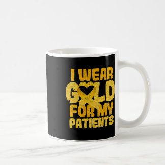 Caneca De Café Eu Visto Dourado Para Os Meus Pacientes Cancer Com