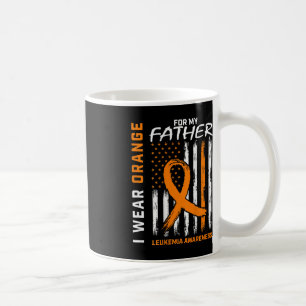 Caneca De Café Eu Visto Pai Laranja Padre Leucemia Consciência Am