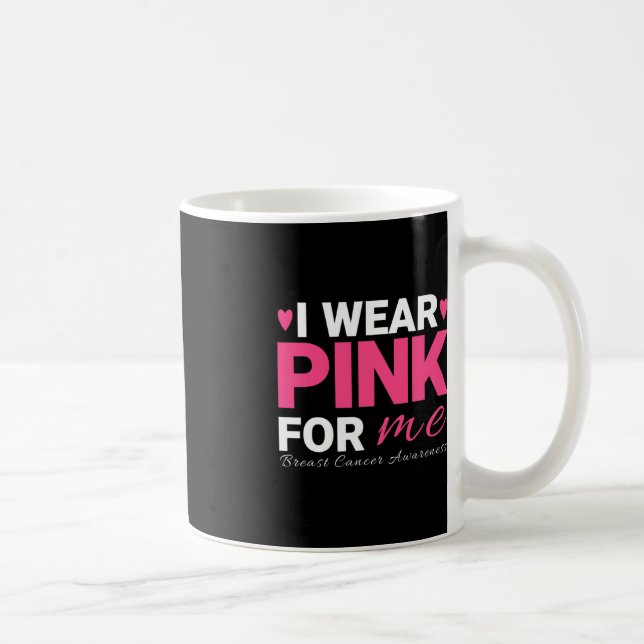 Caneca De Café Eu Visto Rosa Para Mim Consciência Do Cancer Da Ma (Direita)