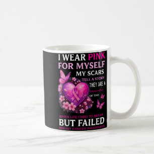Caneca De Café Eu Visto Rosa Para Mim Próprio As Minhas Cicatrize