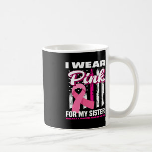 Caneca De Café Eu Visto Rosa Para Minha Consciência Do Cancer Da