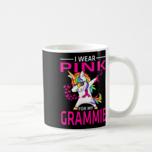 Caneca De Café Eu Visto Rosa Para Minha Consciência Do Cancer Da