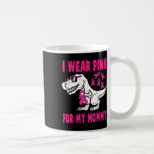 Caneca De Café Eu Visto Rosa Para Minha Mamãe T-Rex Dinossauro Fi