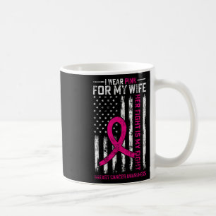 Caneca De Café Eu Visto Rosa Para Minha Mulher Cancer Sensibiliza