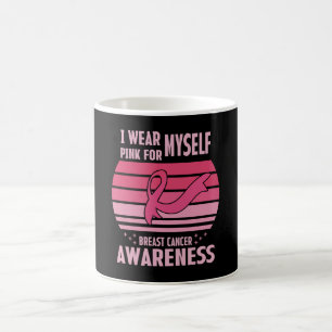 Caneca De Café Eu Visto Rosa Por Mim Própria Consciência Do Cance