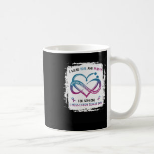 Caneca De Café Eu Visto Roxo De Teto Para Alguém Que Sinto Falta
