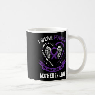 Caneca De Café Eu Visto Roxo Em Memória Da Mãe Em Direito Pancrea