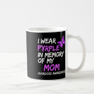 Caneca De Café Eu Visto Roxo Em Memória Da Minha Mãe Sobredosagem