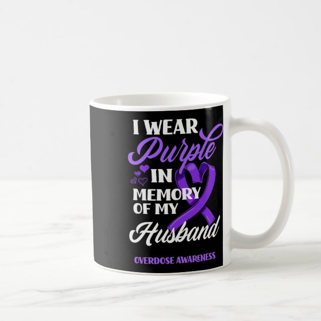 Caneca De Café Eu Visto Roxo Em Memória Da Minha Sobredosagem Do  (Direita)