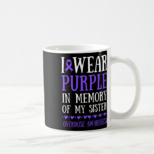 Caneca De Café Eu Visto Roxo Em Memória Da Sobredosagem Da Minha