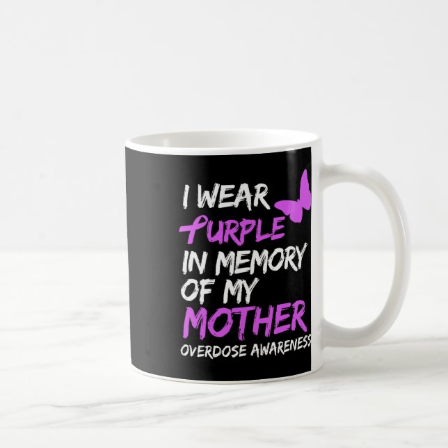 Caneca De Café Eu Visto Roxo Em Memória Da Sobredosagem Da Minha  (Direita)