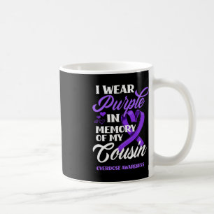 Caneca De Café Eu Visto Roxo Em Memória Da Sobredosagem Do Meu Pr