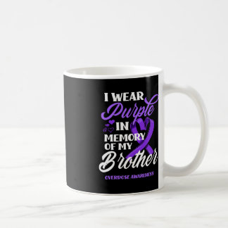 Caneca De Café Eu Visto Roxo Em Memória De Minha Sobredosagem Irm