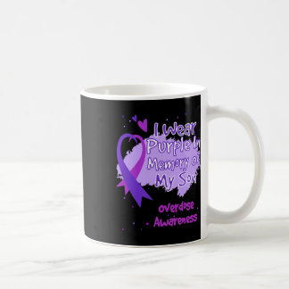 Caneca De Café Eu Visto Roxo Em Memória Do Meu Filho Sobredosagem