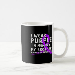 Caneca De Café Eu Visto Roxo Em Memória Do Meu Irmão - Sobredosag