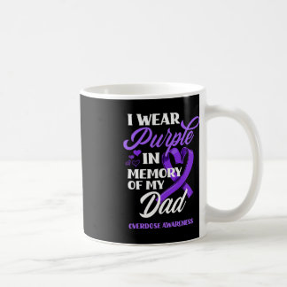 Caneca De Café Eu Visto Roxo Em Memória Do Meu Pai De Sobredosage