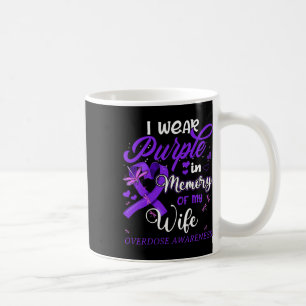 Caneca De Café Eu Visto Roxo Na Memória Para Meu Sobredosagem Da